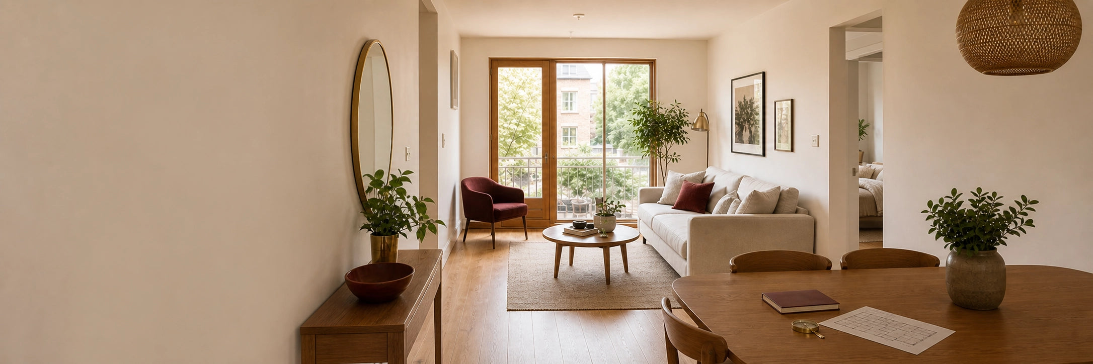 Warm ivory home prepared for a remote Home Energy Assessment